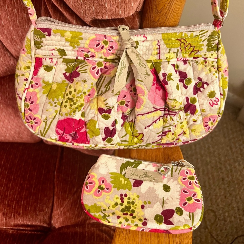 VERA BRADLEY Frannie Purse & Zip ID (Retired!) Make Me Blush